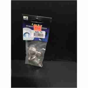 A package labelled Nice Automotive Lock NIR108 containing metal lock parts is displayed against a black background. A price sticker showing 24 is on the packaging.